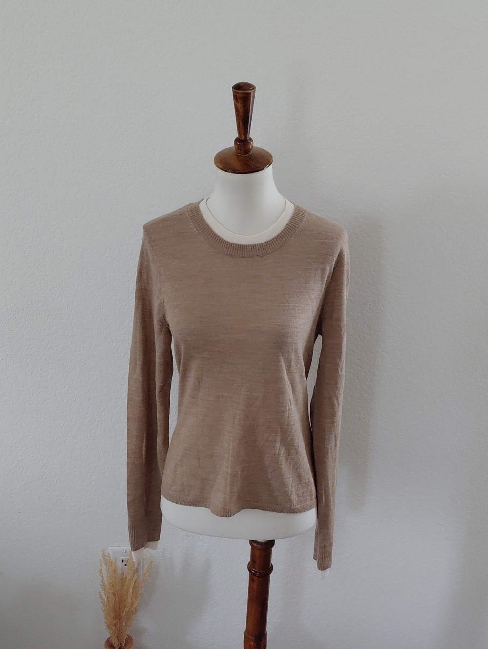 J. Crew Carolyn Layered Crewneck Sweater In Merino Wool